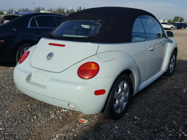 3VWCK21Y33M318362 - 2003 VOLKSWAGEN NEW BEETLE 蓝色 照片 4