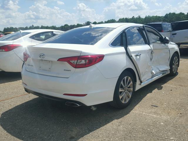 5NPE34AF1HH523713 - 2017 HYUNDAI SONATA SPO WHITE photo 4