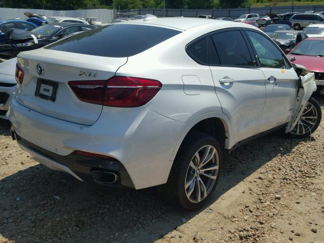 5UXKU6C55F0F94358 - 2015 BMW X6 XDRIVE5 WHITE photo 4