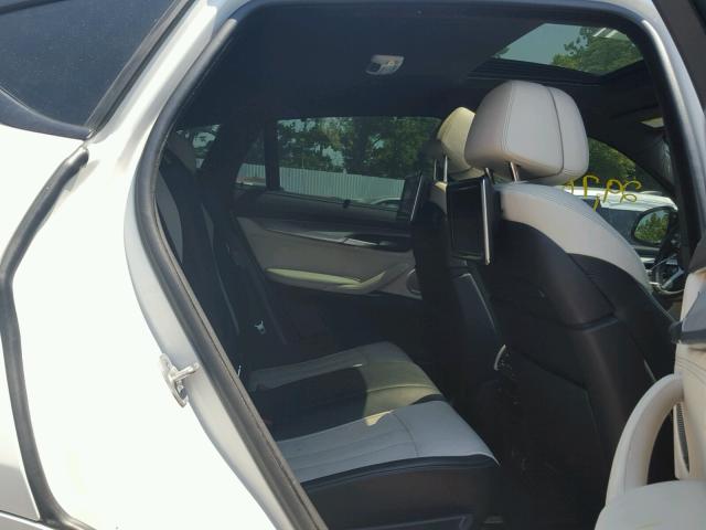 5UXKU6C55F0F94358 - 2015 BMW X6 XDRIVE5 WHITE photo 6