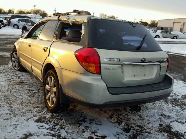 4S4BP61C777343711 - 2007 SUBARU LEGACY BEIGE photo 3