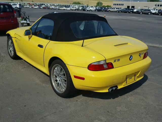 WBACN53431LJ58033 - 2001 BMW Z3 3.0 YELLOW photo 3