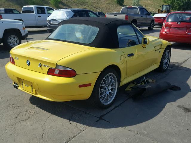 WBACN53431LJ58033 - 2001 BMW Z3 3.0 YELLOW photo 4