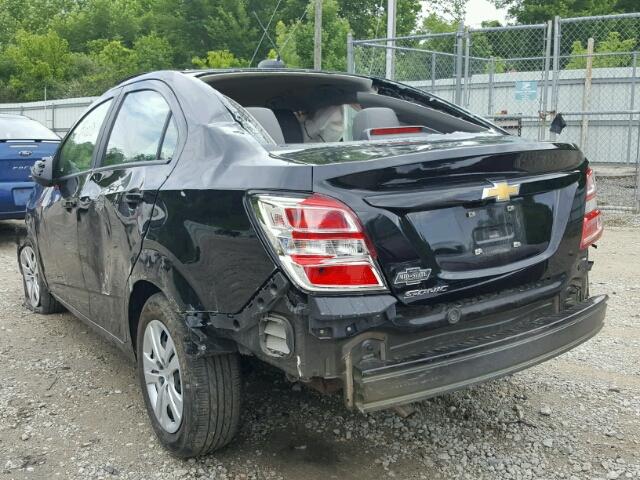 1G1JB5SH3H4144119 - 2017 CHEVROLET SONIC LS 黑色 照片 3