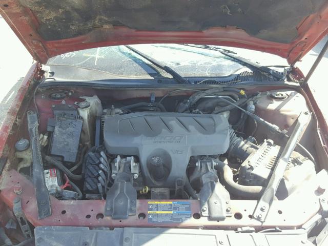 2G2WP552371215548 - 2007 PONTIAC GRAND PRIX Червоний фото 7