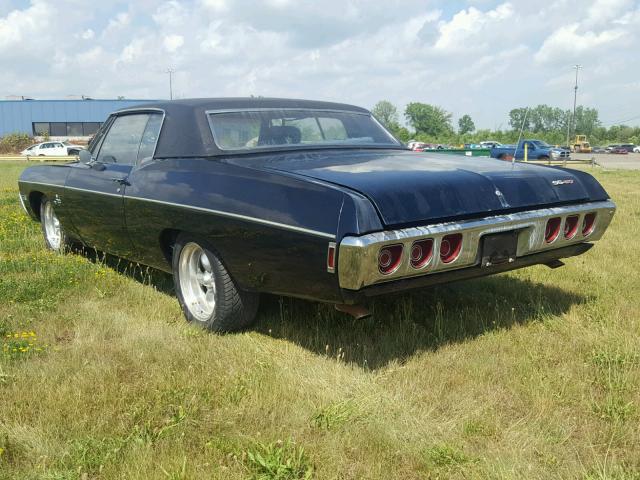 164478F191822 - 1968 CHEVROLET IMPALA SS BLUE photo 3