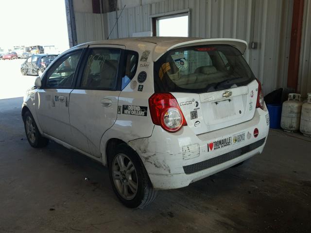 KL1TD6DE7BB222592 - 2011 CHEVROLET AVEO LS WHITE photo 3