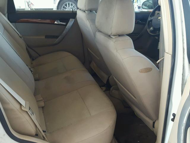 KL1TD6DE7BB222592 - 2011 CHEVROLET AVEO LS WHITE photo 6