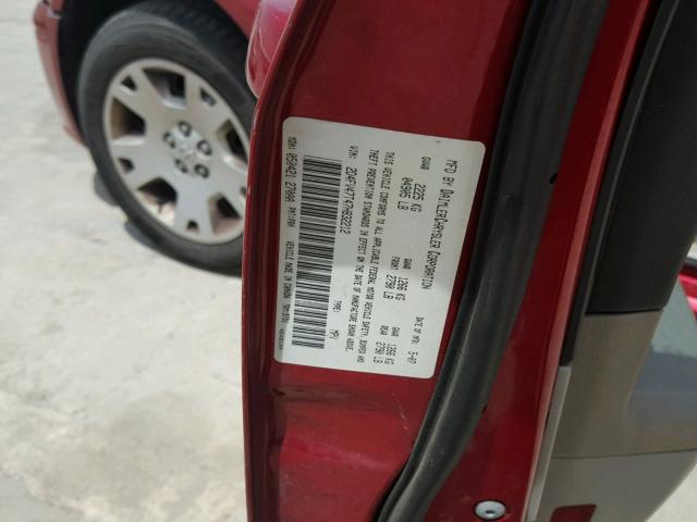 2D4FV47T47H832212 - 2007 DODGE MAGNUM SE RED photo 10