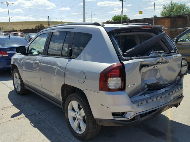 1C4NJDBB2HD143416 - 2017 JEEP COMPASS SP SILVER photo 3