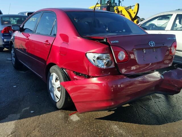 1NXBR30E17Z885285 - 2007 TOYOTA COROLLA CE MAROON photo 3