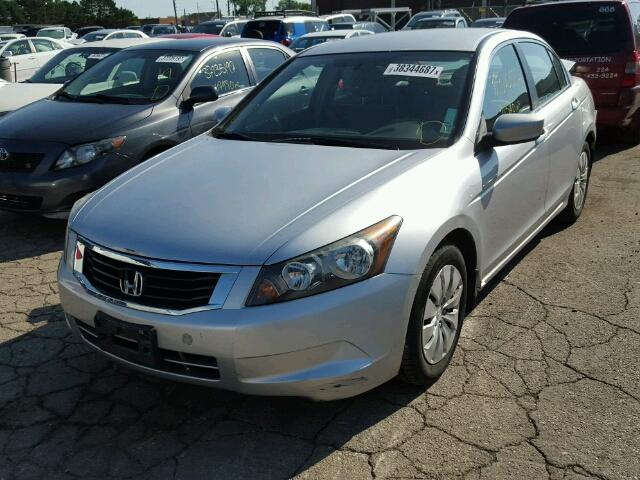 1HGCP26388A053736 - 2008 HONDA ACCORD LX SILVER photo 2