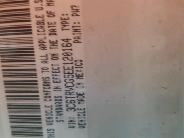 3C6TRVCG5EE120164 - 2014 RAM RAM PROMAS Белый фото 10