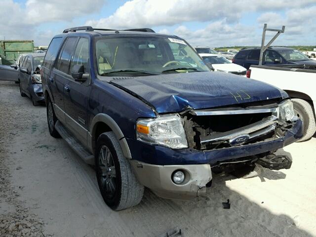 1FMFU17558LA70377 - 2008 FORD EXPEDITION BLUE photo 1