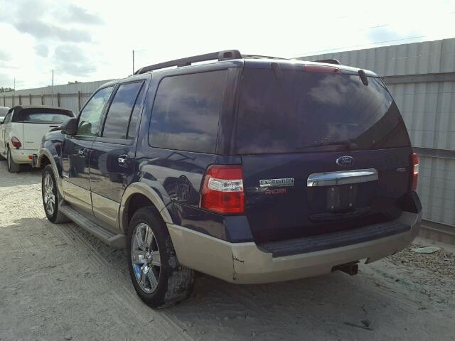 1FMFU17558LA70377 - 2008 FORD EXPEDITION BLUE photo 3