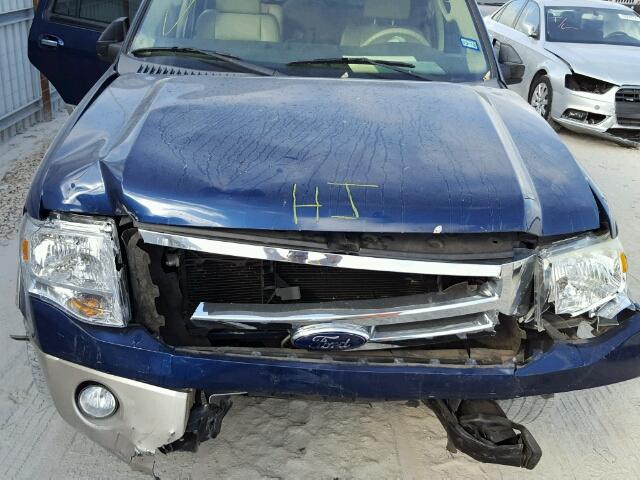 1FMFU17558LA70377 - 2008 FORD EXPEDITION BLUE photo 7