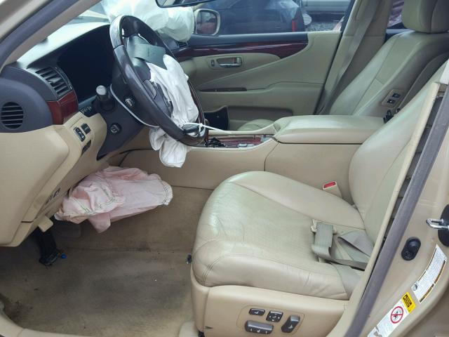 JTHBL46F285081308 - 2008 LEXUS LS 460 GOLD photo 5