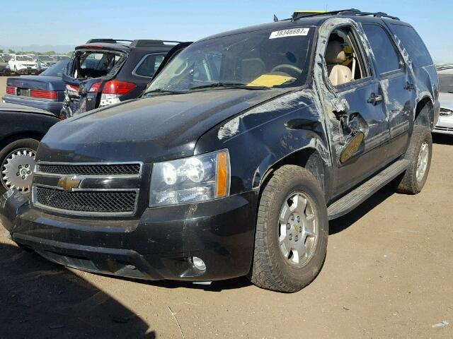 1GNSKBE01BR402364 - 2011 CHEVROLET TAHOE LT BLACK photo 2