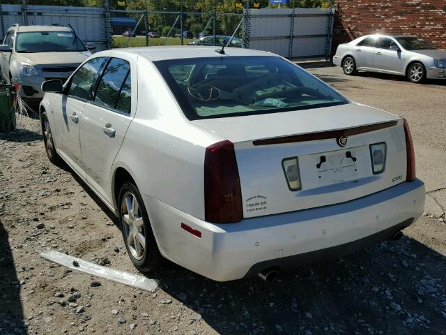 1G6DW677850159655 - 2005 CADILLAC STS WHITE photo 3