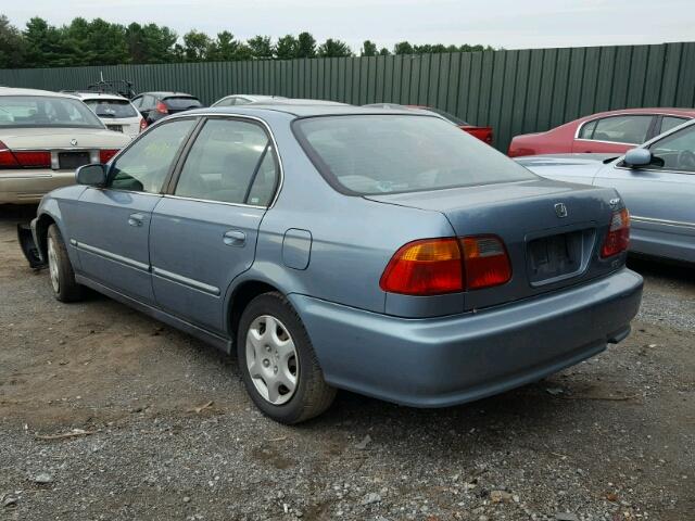 1HGEJ8643YL003515 - 2000 HONDA CIVIC EX BLUE photo 3