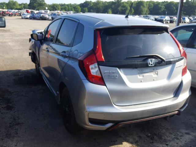 3HGGK5H64JM702790 - 2018 HONDA FIT SPORT GRAY photo 3