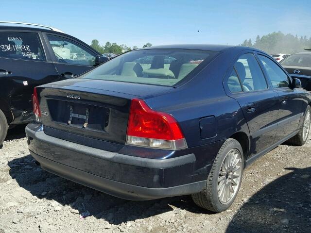 YV1RS61T742402972 - 2004 VOLVO S60 BLUE photo 4