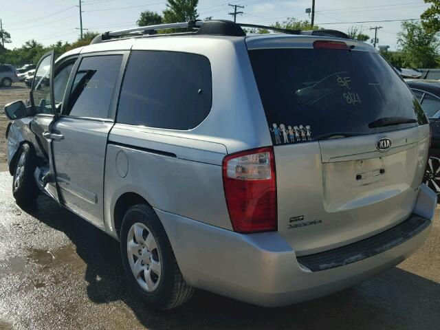 KNDMB233X86237651 - 2008 KIA SEDONA EX SILVER photo 3