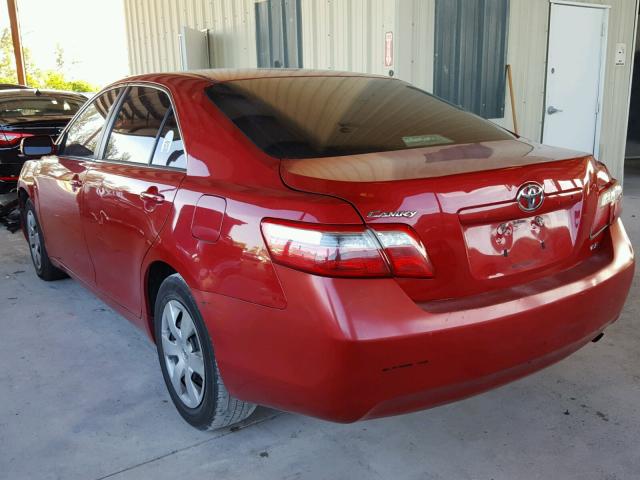 4T1BE46K87U130584 - 2007 TOYOTA CAMRY NEW RED photo 3