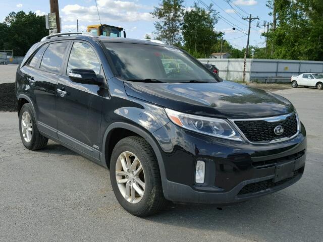 5XYKTCA61EG530838 - 2014 KIA SORENTO BLACK photo 1