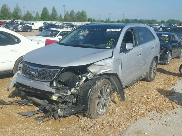 5XYKWDA73EG491000 - 2014 KIA SORENTO SX SILVER photo 2