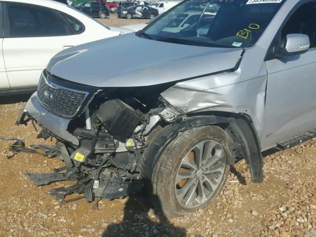 5XYKWDA73EG491000 - 2014 KIA SORENTO SX SILVER photo 9