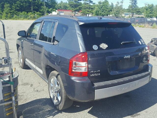 1J8FF57W87D169548 - 2007 JEEP COMPASS LI BLUE photo 3