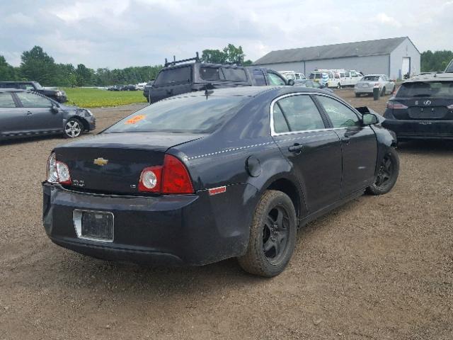 1G1ZG57B594229022 - 2009 CHEVROLET MALIBU LS BLACK photo 4