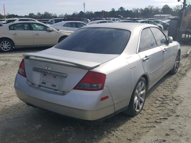 JNKAY41E63M004385 - 2003 INFINITI M45 SILVER photo 4