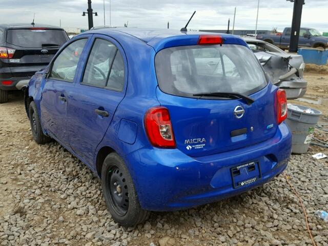 3N1CK3CP0FL227107 - 2015 NISSAN MICRA BLUE photo 3