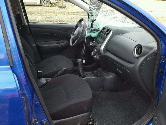 3N1CK3CP0FL227107 - 2015 NISSAN MICRA BLUE photo 5