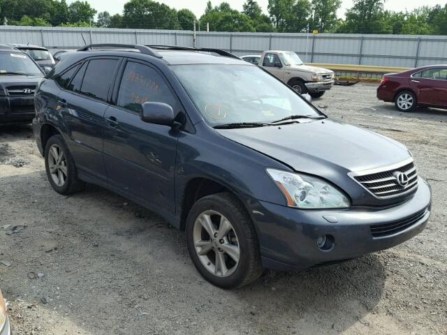 JTJGW31U872004907 - 2007 LEXUS RX 400H GRAY photo 1