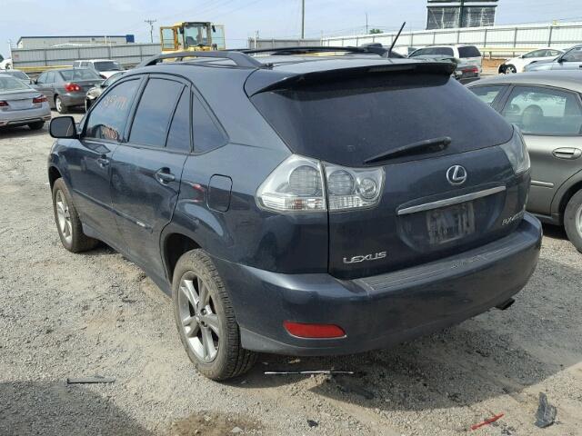 JTJGW31U872004907 - 2007 LEXUS RX 400H GRAY photo 3