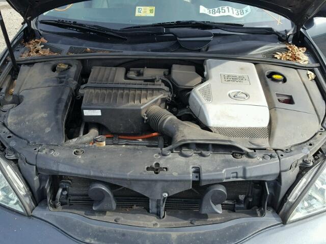 JTJGW31U872004907 - 2007 LEXUS RX 400H GRAY photo 7