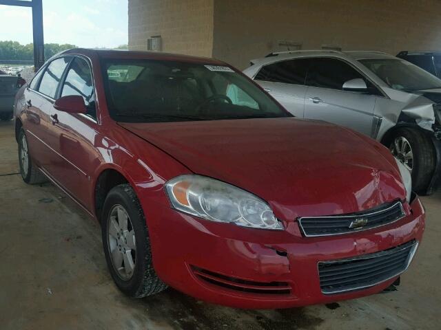 2G1WT58NX79282011 - 2007 CHEVROLET IMPALA LT RED photo 1