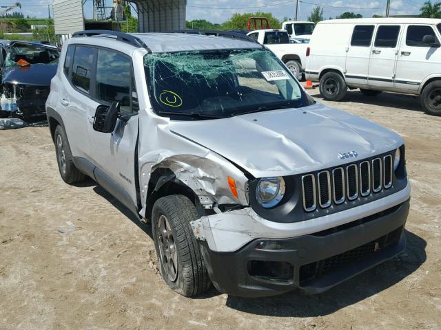 ZACCJAAT7GPD86770 - 2016 JEEP RENEGADE S SILVER photo 1