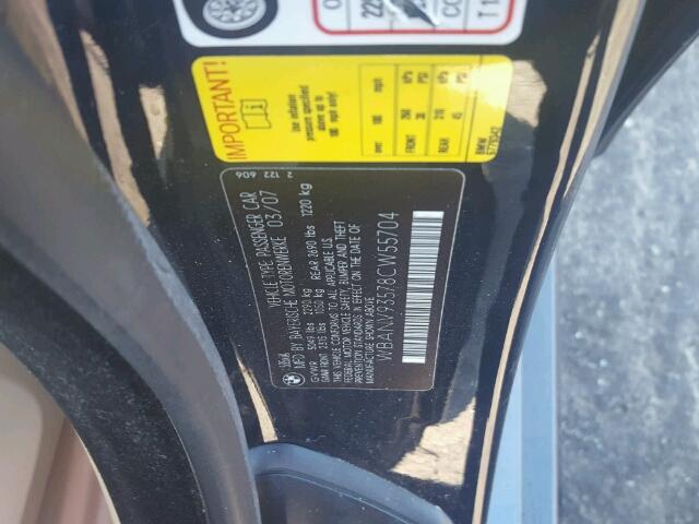 WBANV93578CW55704 - 2008 BMW 535 XI Bleu photo 10