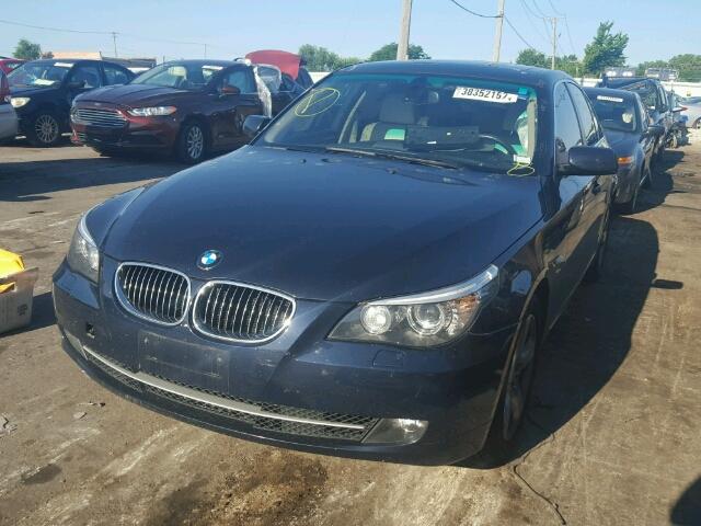 WBANV93578CW55704 - 2008 BMW 535 XI BLUE photo 2