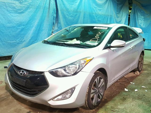 KMHDH6AE4DU005297 - 2013 HYUNDAI ELANTRA CO SILVER photo 2