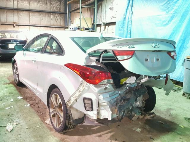 KMHDH6AE4DU005297 - 2013 HYUNDAI ELANTRA CO SILVER photo 3