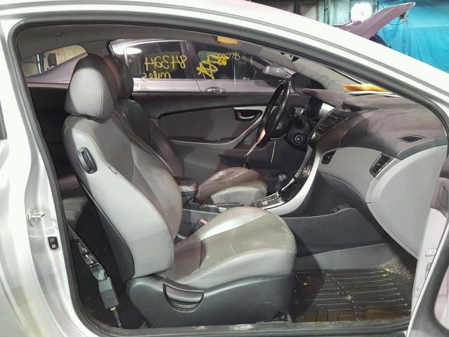 KMHDH6AE4DU005297 - 2013 HYUNDAI ELANTRA CO SILVER photo 5