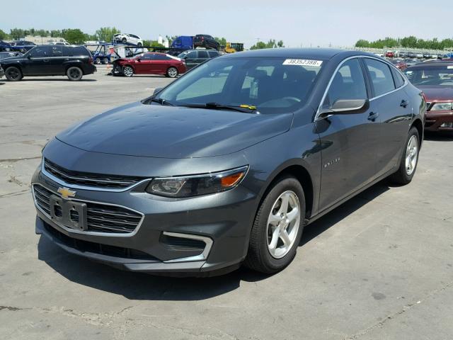 1G1ZB5ST6HF166627 - 2017 CHEVROLET MALIBU LS GRAY photo 2