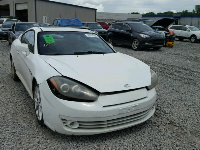 KMHHN66F07U245981 - 2007 HYUNDAI TIBURON GT WHITE photo 1