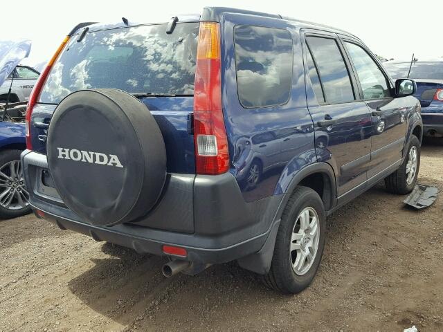 JHLRD788X3C033270 - 2003 HONDA CR-V EX BLUE photo 4