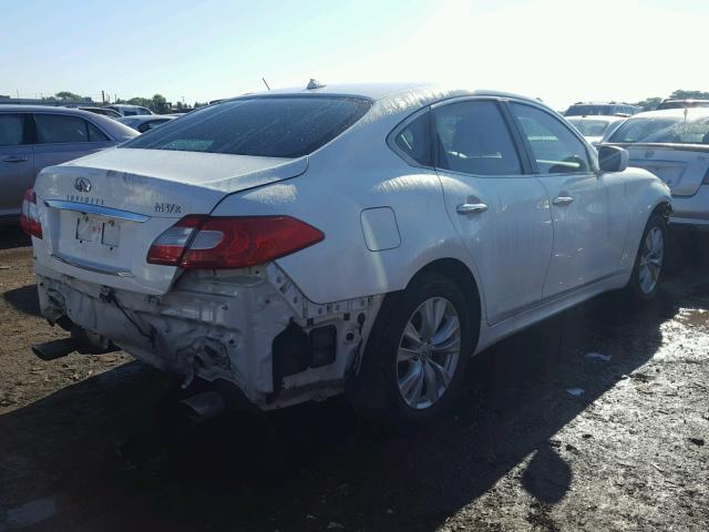 JN1BY1AR2BM372538 - 2011 INFINITI M37 X WHITE photo 4